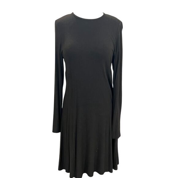 Eileen Fisher Petite Womens Long Sleeve Stretch A-Line Fit & Flare Dress Size PS - Picture 1 of 6